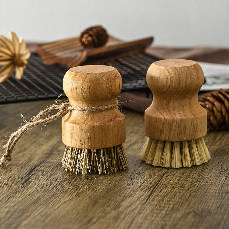 ANBBAS Wood Dish Brush,Palm Scrubber for Kitchen Dishwashing(3 Count)