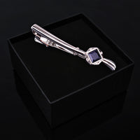 ANBBAS Exquisite Tie Pins Combining Gold Plated K, S925 Sterling Silver and Gemstones for Business Attire