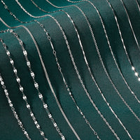 ANBBAS Customizable S999 Sterling Silver Jewelry Chain Series - A Variety of Necklace Styles to Choose From