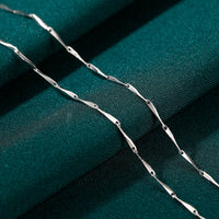 ANBBAS Customizable S999 Sterling Silver Jewelry Chain Series - A Variety of Necklace Styles to Choose From