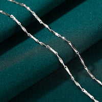 ANBBAS Customizable S999 Sterling Silver Jewelry Chain Series - A Variety of Necklace Styles to Choose From