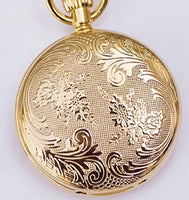 ANBBAS Classic Craftsmanship - Copper Plated K Gold Mechanical Pocket Watch Stopwatch with Chronograph, a Timekeeper of Nostalgia and Precision