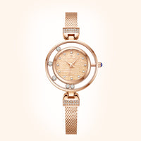 ANBBAS Women's Gold Plated Diamond Encrusted Watch, A Timeless Art of Sparkle and Elegance