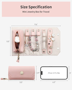 ANBBAS Travel Companion - Compact Jewelry Roll for Convenient Storage of Your Daily Wear Earrings, Rings & Bracelets
