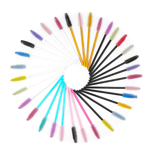 ANBBAS 100pcs Disposable Eyelash Brush Spoolies for Eyebrow Extensions