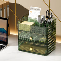 ANBBAS 3-Layer Makeup Storage Organizer for Vanity Dresser Bathroom Countertop