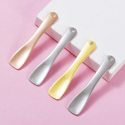ANBBAS 3pcs Reusable Metal Cosmetic Skincare Spatula for Lotion, Face Cream