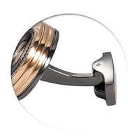 ANBBAS Round S925 Silver Platinum Plated Cufflinks, Exuding Luxurious Style