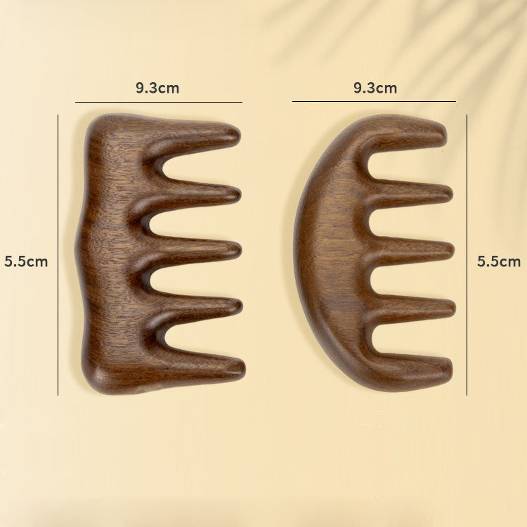 ANBBAS Sandalwood Large-toothed Brush for Hair Head Massager Scalp Stress Relax