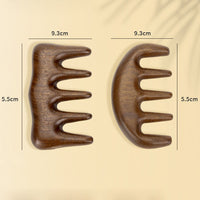 ANBBAS Sandalwood Large-toothed Brush for Hair Head Massager Scalp Stress Relax