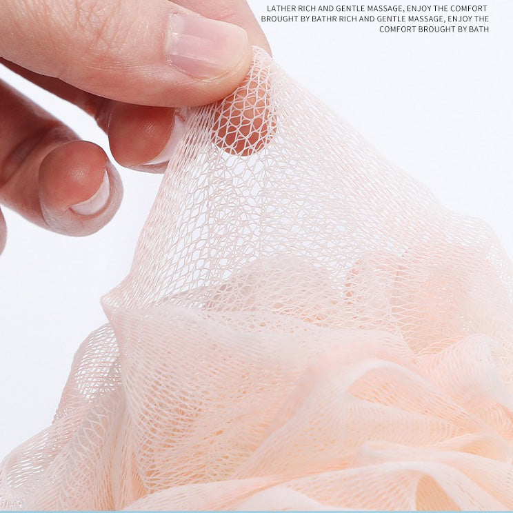 ANBBAS 3pcs Bath Sponge Back Scrubber Shower Sponge Soft Mesh Exfoliator Shower Ball