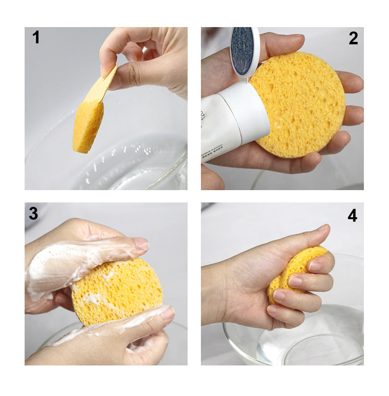 ANBBAS 100pcs Compressed Facial Sponges for Manual Cosmetic Cleaner