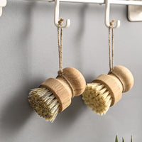 ANBBAS Wood Dish Brush,Palm Scrubber for Kitchen Dishwashing(3 Count)