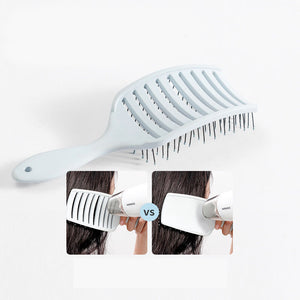 ANBBAS Curved Vented Hair Brush Faster Blow Drying Detangling Brush for Hair Style