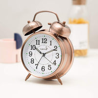 ANBBAS {Loud Alarm for Deep Sleepers) 4'' Twin Bell Alarm Clock with Backlight for Bedroom and Home