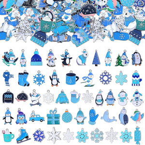 ANBBAS 300 Pcs Winter Charms for Jewelry Making Jewelry Charms Bulk Winter