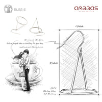 ANBBAS Geometric Aesthetics - Sterling Silver 925 Abstract Pyramid Conical Earrings, Modern & Unique Jewelry