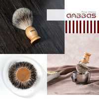 Shaving Set,Badger Brush with Stand & Soap Bowl for Wet Shaving Stater