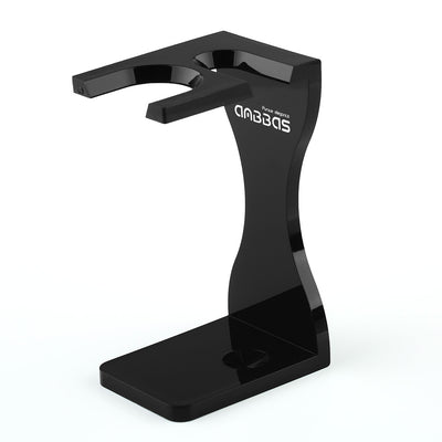 Black Acrylic Shaving Brush Holder Stand for DE Safety Razor