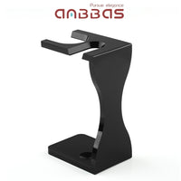 Black Acrylic Shaving Brush Holder Stand for DE Safety Razor