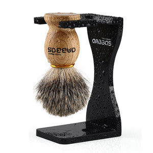 Black Acrylic Shaving Brush Holder Stand for DE Safety Razor