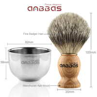 3in1 Shaving Set,Brush and Shaving Bowl,Acrylic Stand for DE Razor