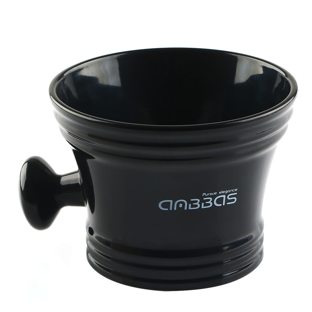 Plastic Shaving Bowl Mug with Handle Barber Cleaning for Razor