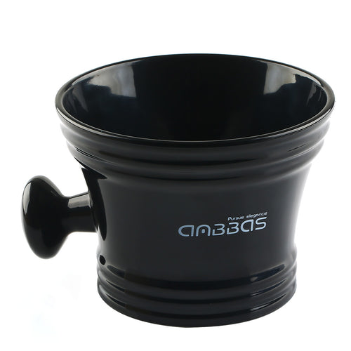 Plastic Shaving Bowl Mug with Handle Barber Cleaning for Razor