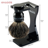 7in1 Shaving Brush Set with Stand,Mug,Soap,Razor&Bag,Razor Strop Kit for Men