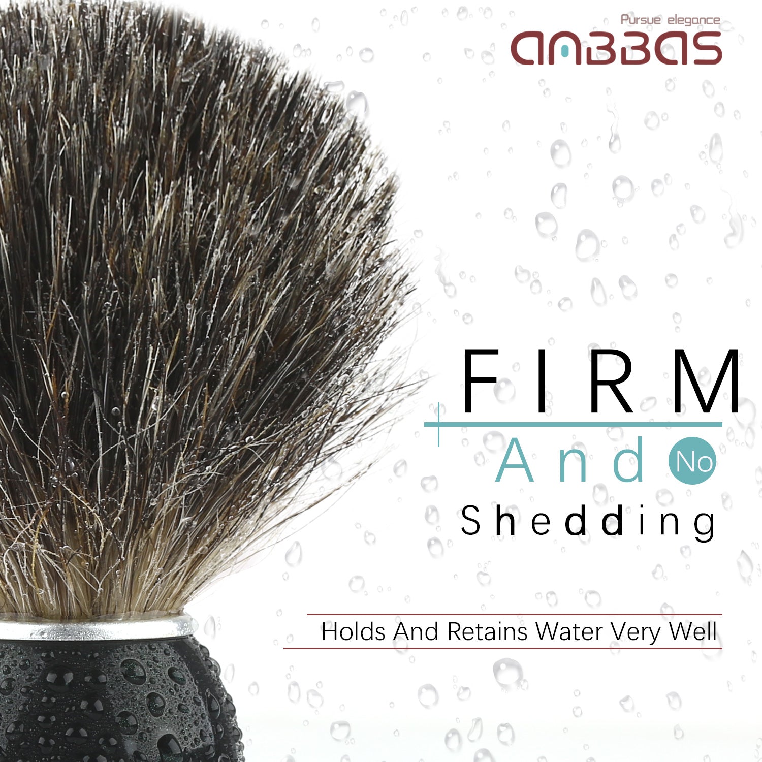 Badger Hair Shaving Brush with Solid Wood Handle for Wet Shaving Beginner