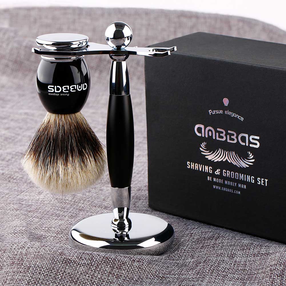 Quality Chrome Shaving Stand for Shaving Brush and Razor