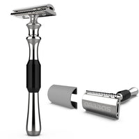 Double Edge Safety Razor,Long Handle for Close Manual Shaving