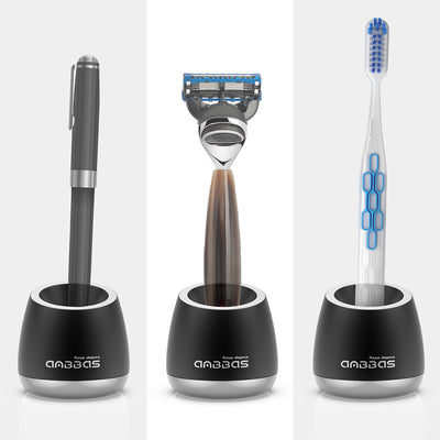 3pcs Alloy Razor Holder Stand for Toothbrush Pen Safety Razor Base Stand