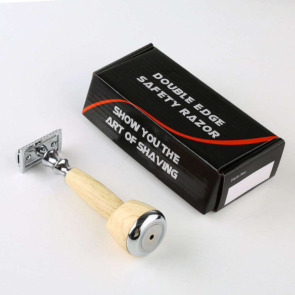 Alloy Safety Razor and Holder with 10 Double Edge Razor Blades