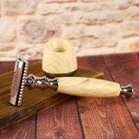 Alloy Safety Razor and Holder with 10 Double Edge Razor Blades