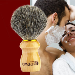 Shaving Brush with Black Resin Holder Wet Shaving Set