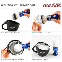 Synthetic Badger Shaving Brush with Travel Carring Case