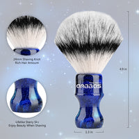 Synthetic Badger Shaving Brush with Travel Carring Case