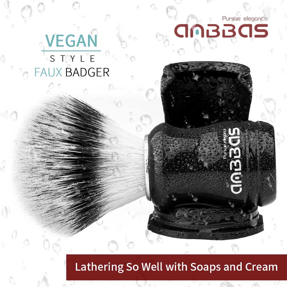 Black Simple Contracted Resin Shaving Brush Holder