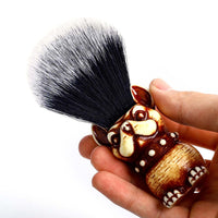 Synthetic Badger Shaving Brush with Travel Case Close Shave Set(1pc)