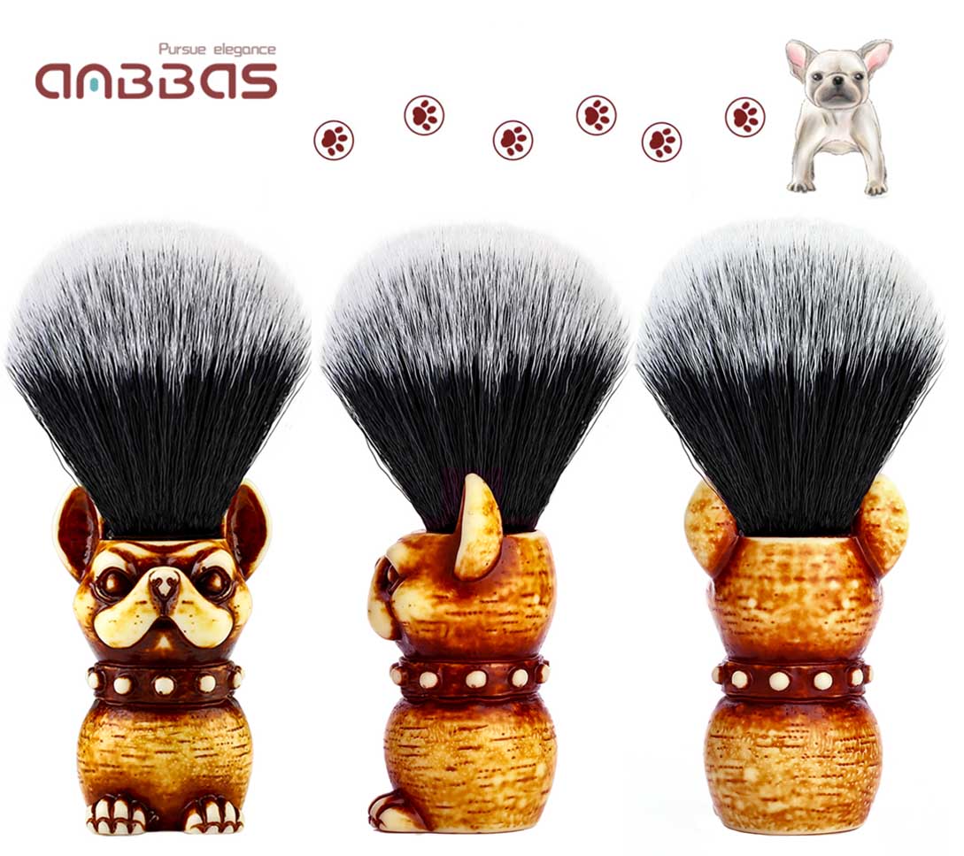 Synthetic Badger Shaving Brush with Travel Case Close Shave Set(1pc)