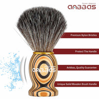 Shaving Brush with Wood Handle,Lathering Well with Soap Cream