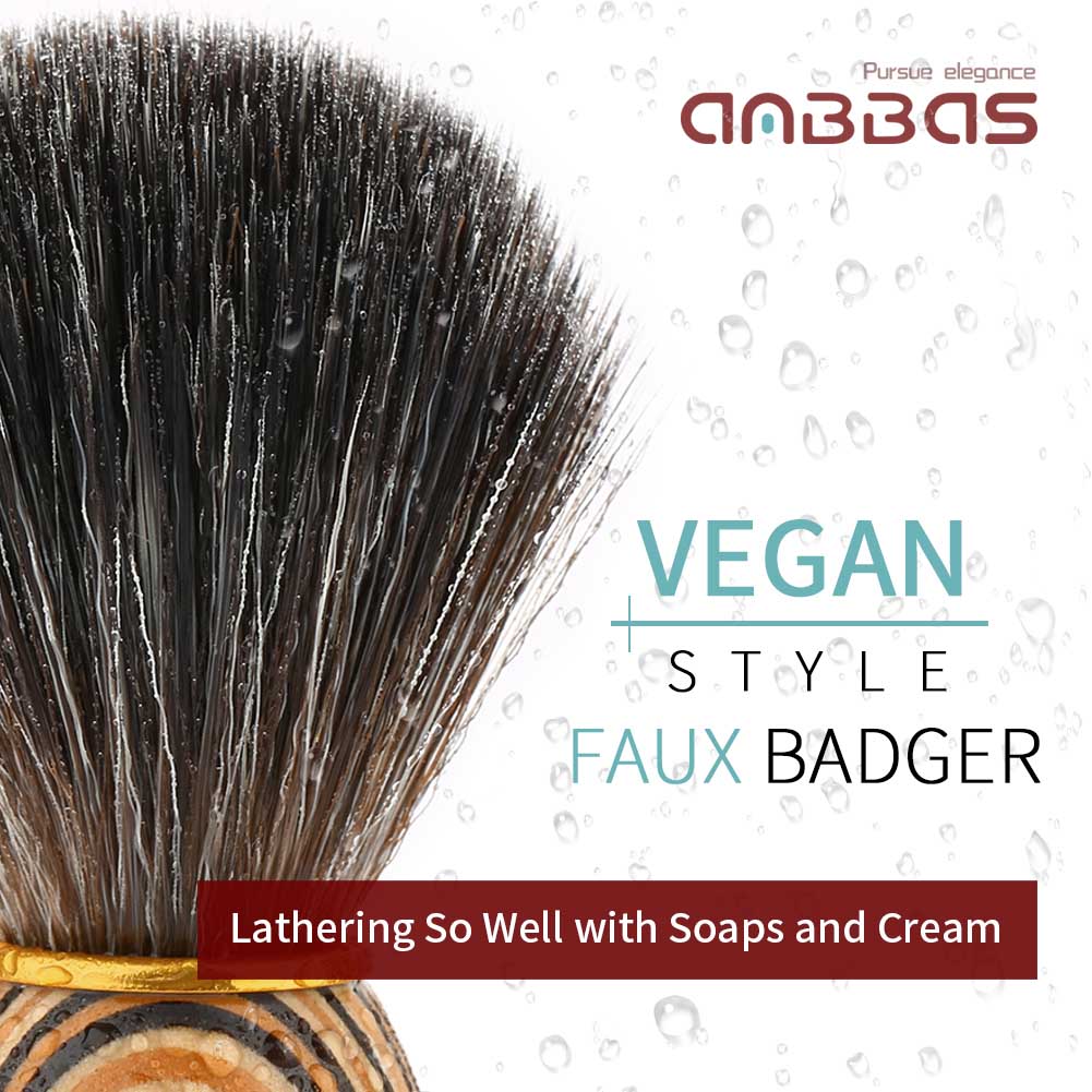 2IN1 Shaving Brush with ABS Hanging Design Holder Set for Manual Shaving