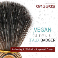 Shaving Brush with Wood Handle,Lathering Well with Soap Cream
