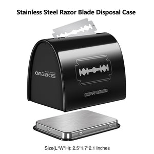 Black Metal Disposal Container for Razor Blade