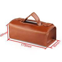 PU Leather Travel Toiletry Bag Shaving Wash Case Organizer Bag