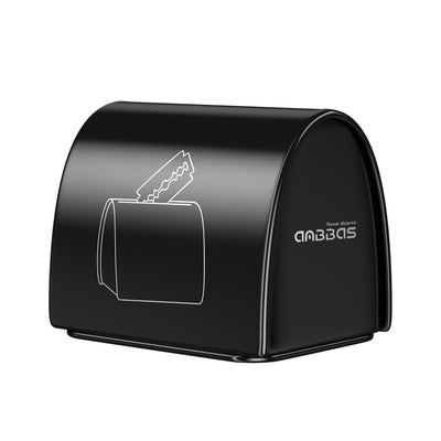 Black Metal Disposal Container for Razor Blade