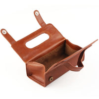 PU Leather Travel Toiletry Bag Shaving Wash Case Organizer Bag