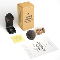 2IN1 Shaving Brush with ABS Hanging Design Holder Set for Manual Shaving