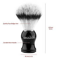Synthetic Shaving Brush Durable Resin Handle Travel Brush